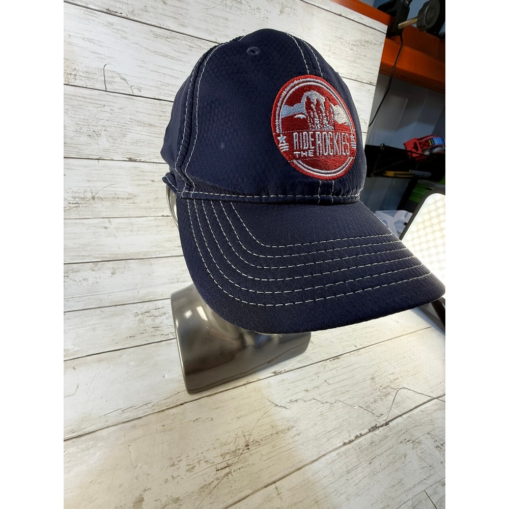 NWT Under Armour Ride The Rockies Navy Blue HeatGear Adjustable Hat Wells Fargo